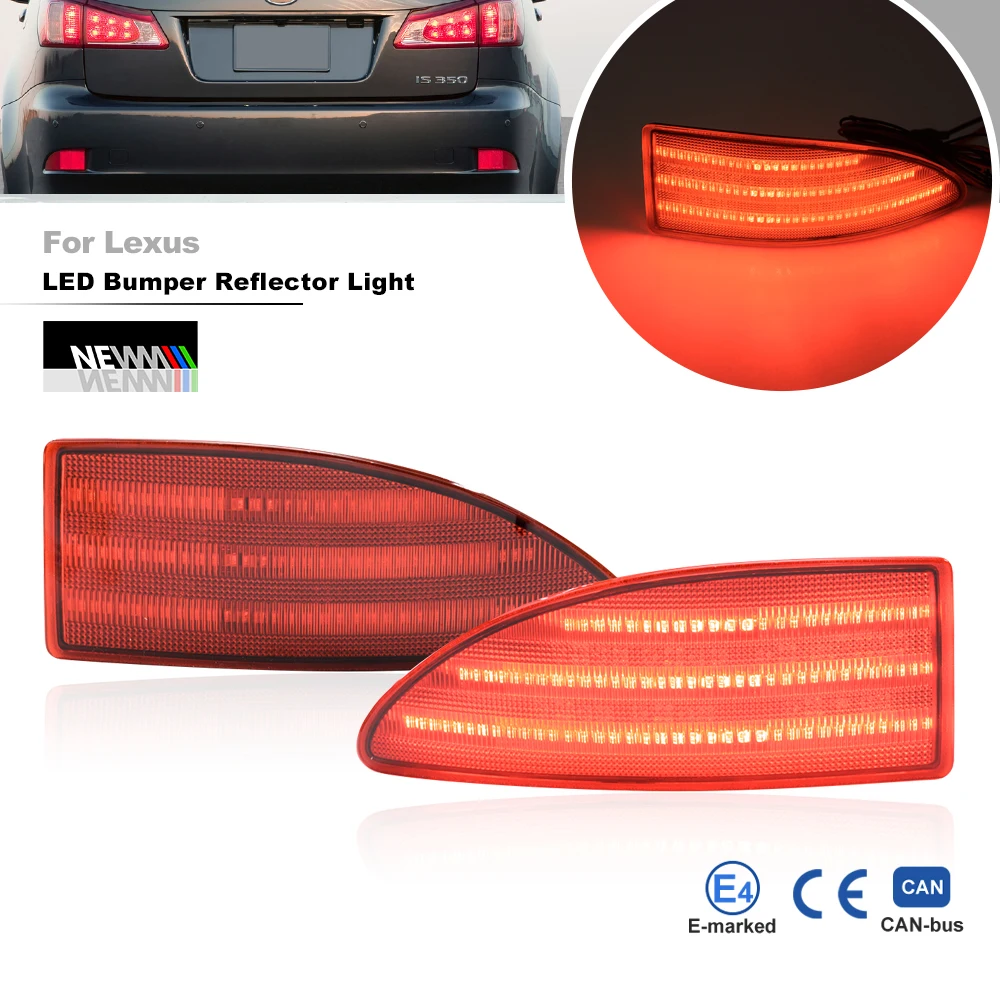 For Lexus IS250 IS350 IS220d 2006-2013 IS200d 2011 2012 2013 OE-Spec Full Led Bumper Reflector Lights Car Tail Brake Stop Lamp