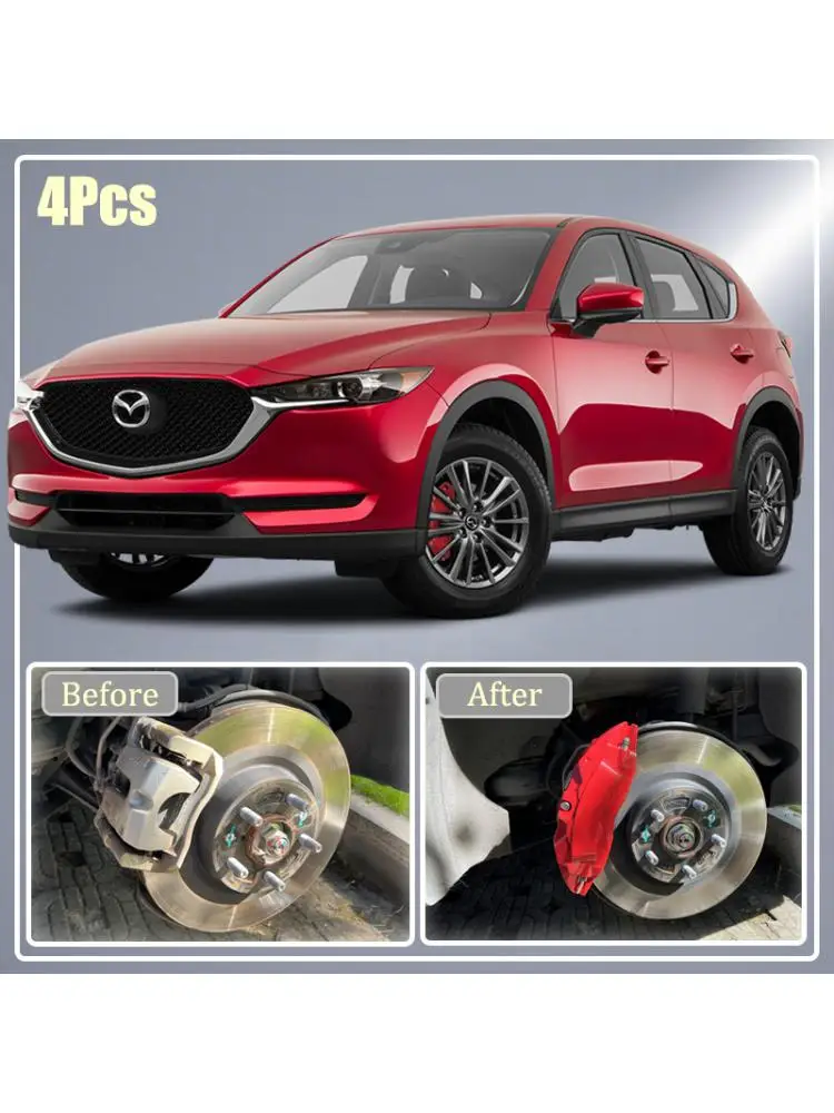 4 stuks Remklauw Covers voor Mazda 3 6 CX-30 CX-50 CX-60 CX-90 MX-5 ez60 ez6 Montage Auto-onderdelen Auto Remklauw Cover 2025 - afbeelding 2