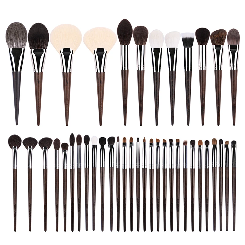 CHICHODO Makeup Brush-Luxury Ebony Handle Natural Hair 41Pcs Brushes Series-Foundation Eyeshadow Eyebrow Powder Eyebrow Eyeliner