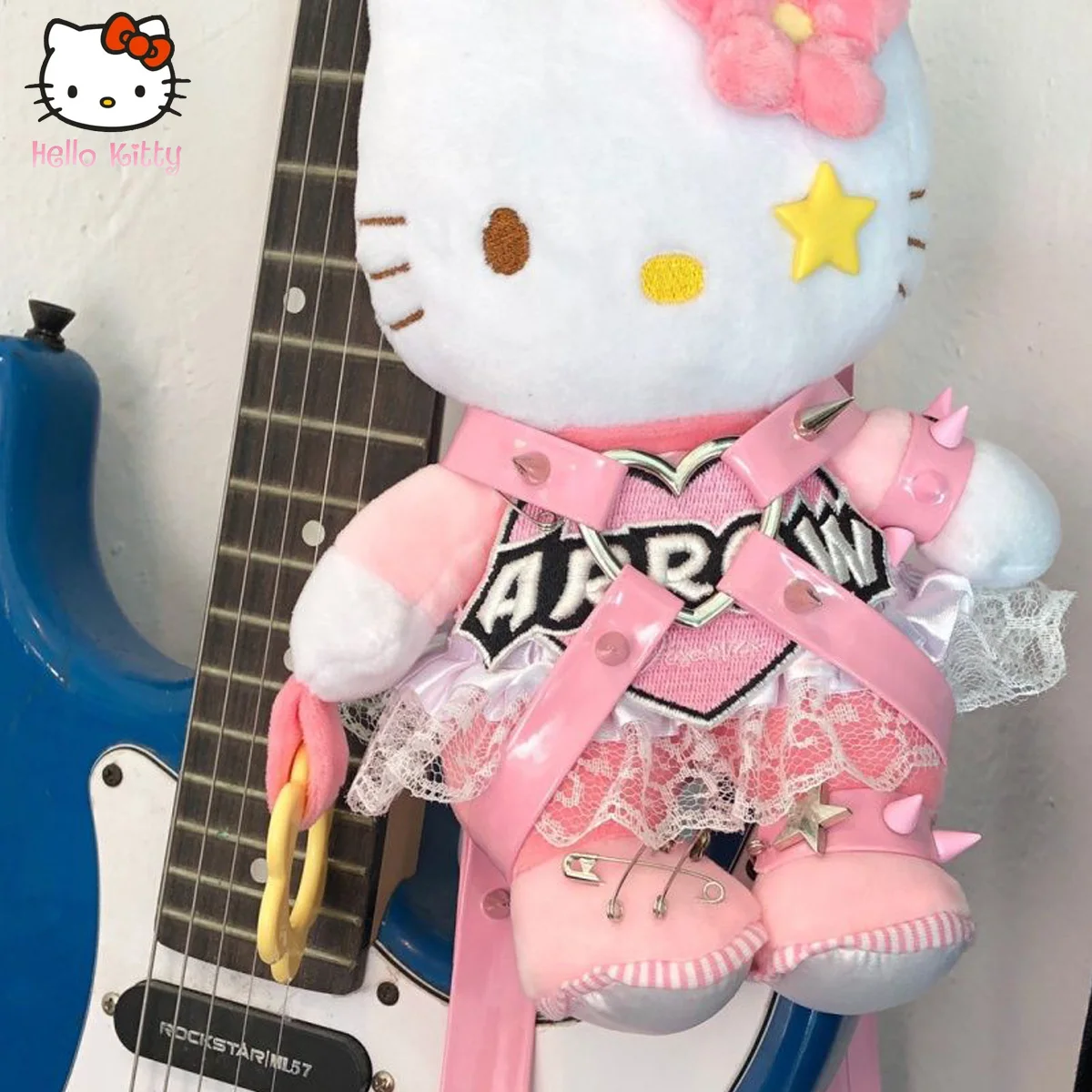 2022 Hello Kitty Cat Shoulder Messenger Bag Plushie Stuffed Anime Doll KT Doll Soft Sister Cute Cartoon Accessories Plush Gift