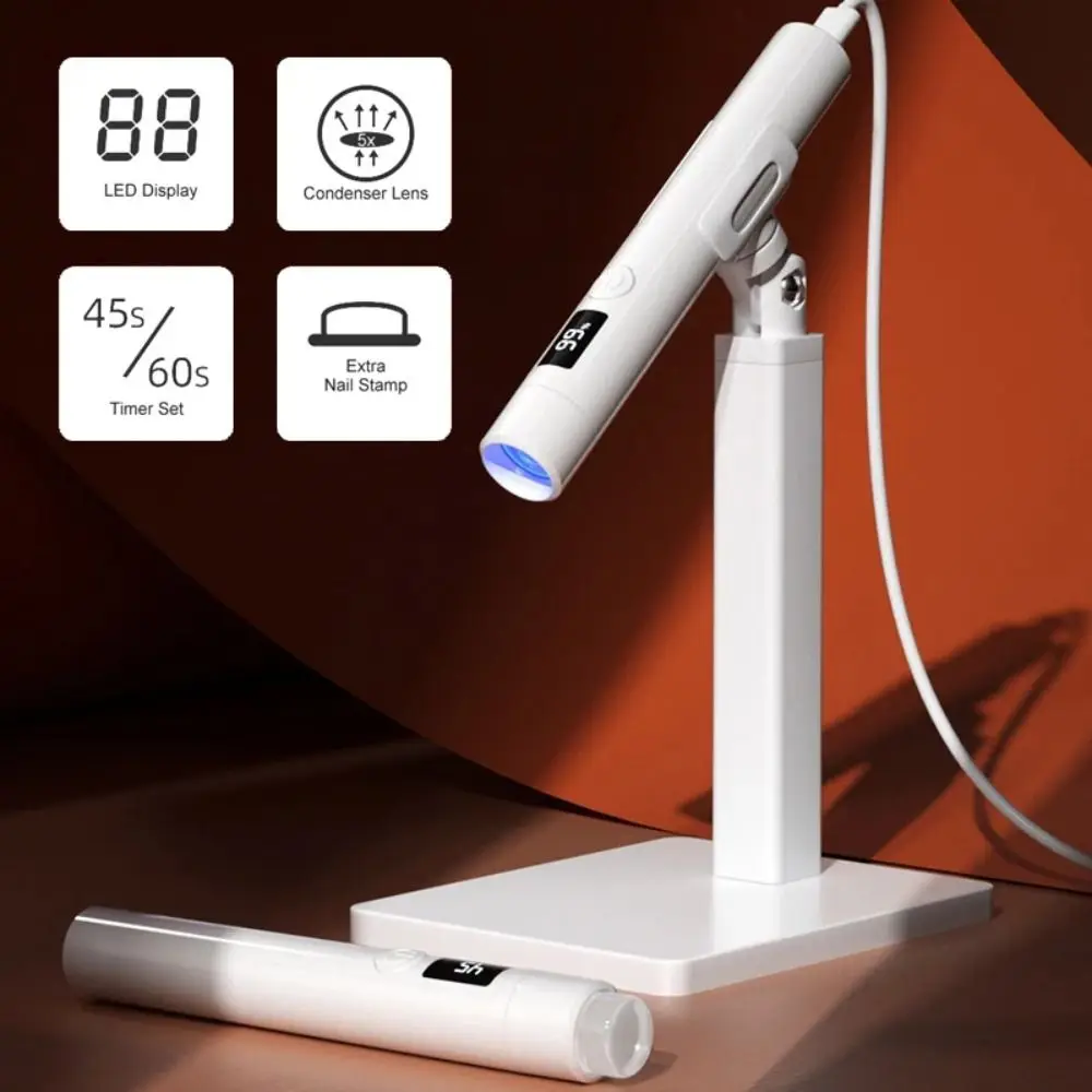 Nieuwe draagbare mini led-spijkerlamp Multifunctionele handheld mini UV led-lamp Mini nagels droger Draadloze hars lichttherapielamp