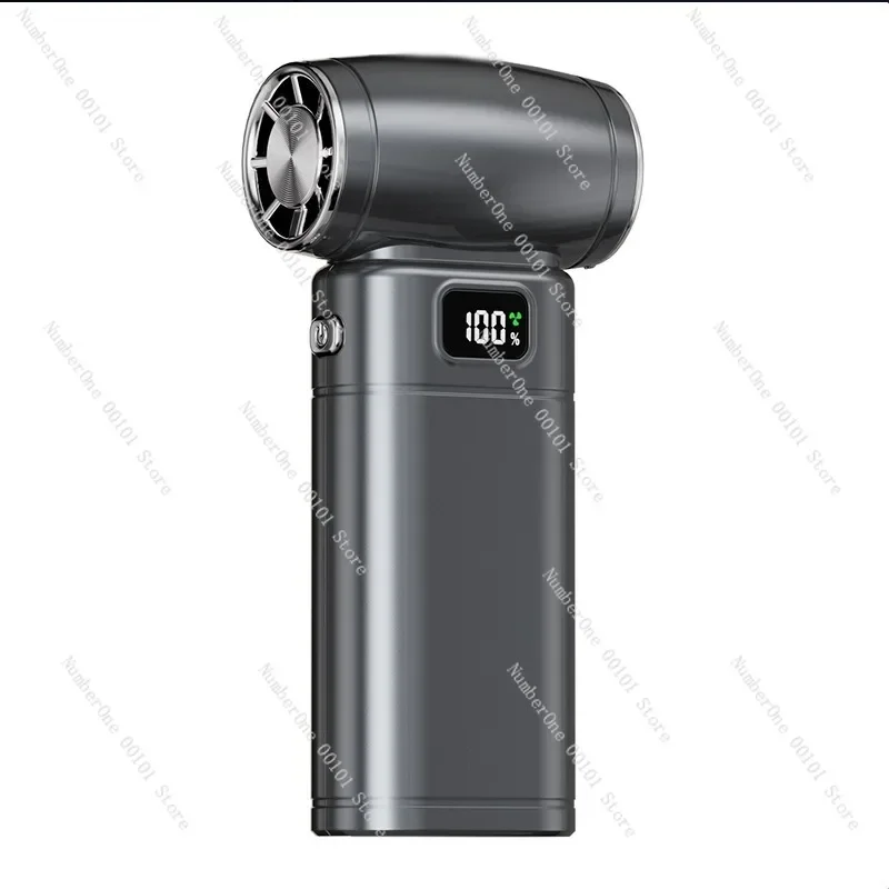Violent hand-held fan 130,000 turn turbine usb outdoor blowing suction integrated violent small fan