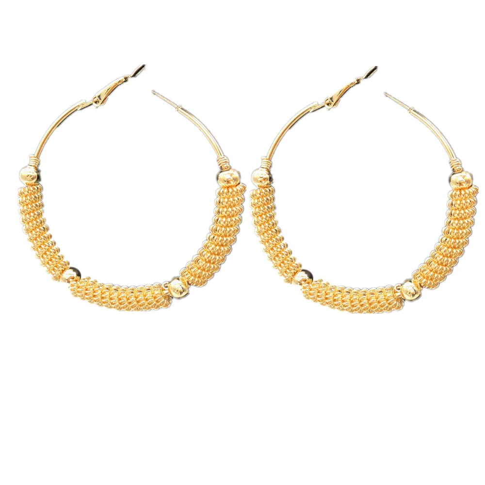 European and American popular jewelry, exaggerated personality large circle earrings Cross-border jewelry Africa earrings