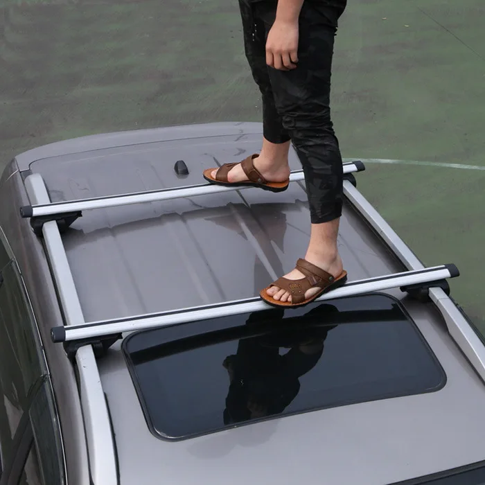 

Universal Roof Rack for SUV MPV, Aluminum Roof Rail Cross Bars with Heavy Duty Luggage Carrier