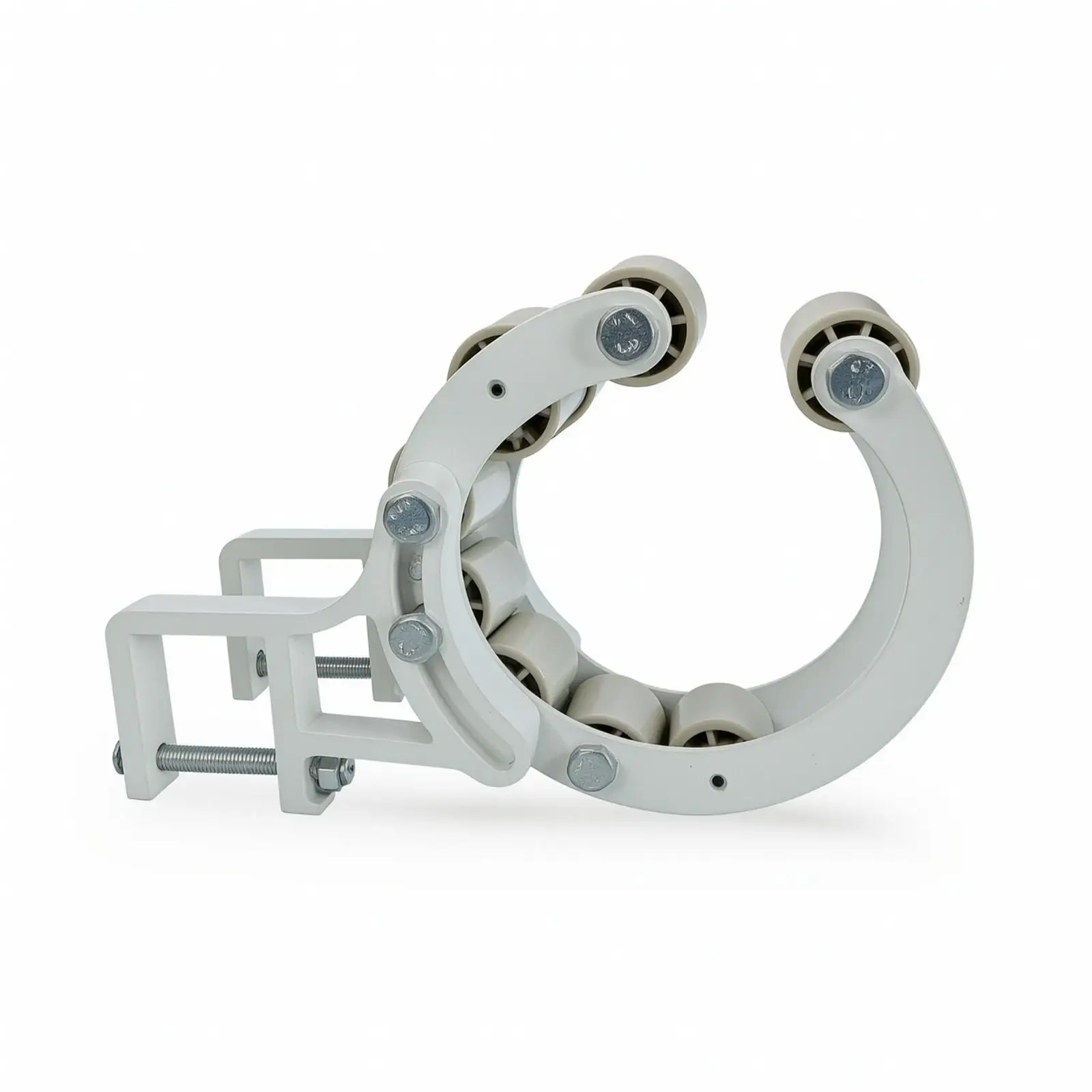 Iron Awning Support Bracket for Outdoor Canopy Frame with Curved Track Roller Wheel Kit