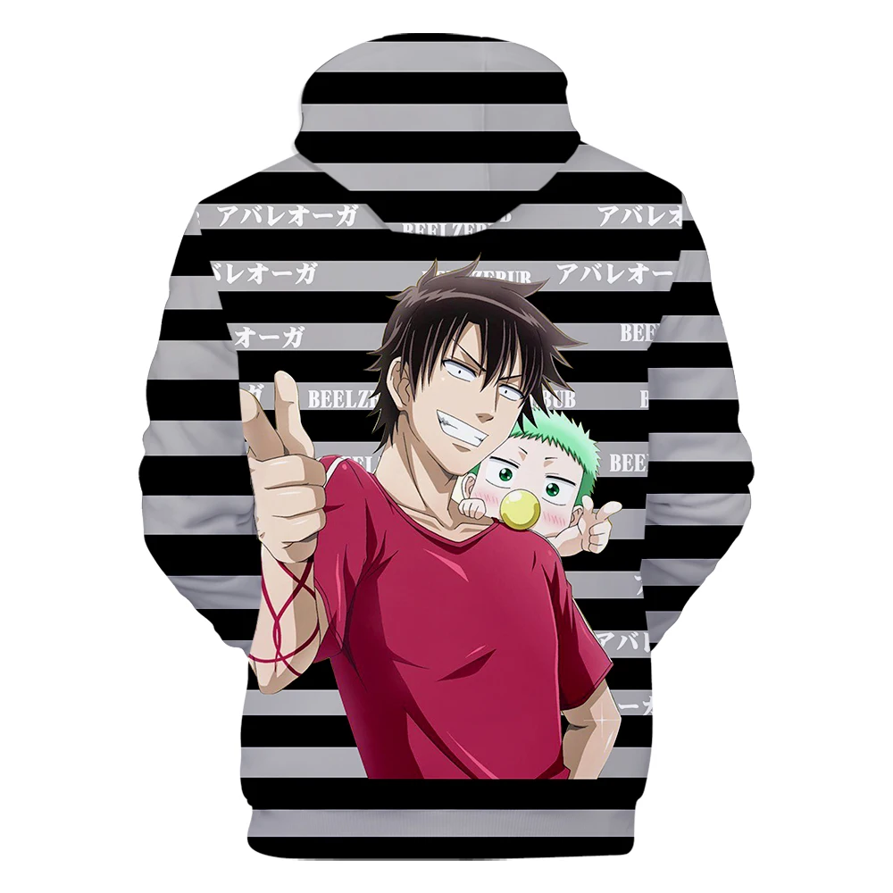 Beelzebub Manga Beruzebabu Hoodie 3d Langarm Frau Mann Sweatshirt versand kostenfrei lässig Stil japanische Anime Kleidung