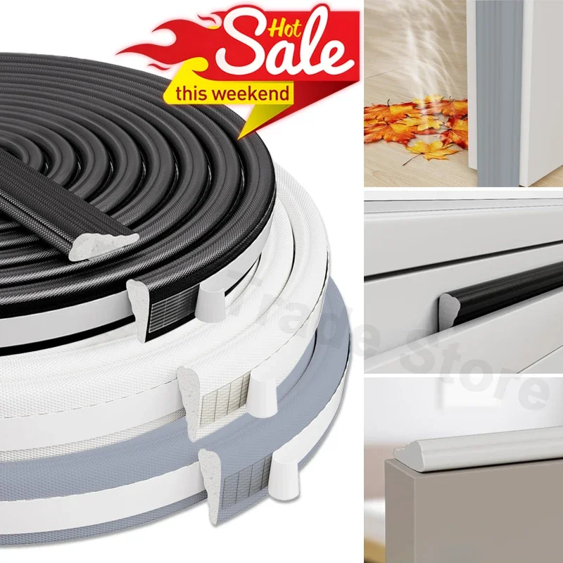 충돌 방지 폼 도어 창 갭 필러 웨지 Weatherstripping 방음 씰 스트립 자체 접착 도어 갭 씰 스트립