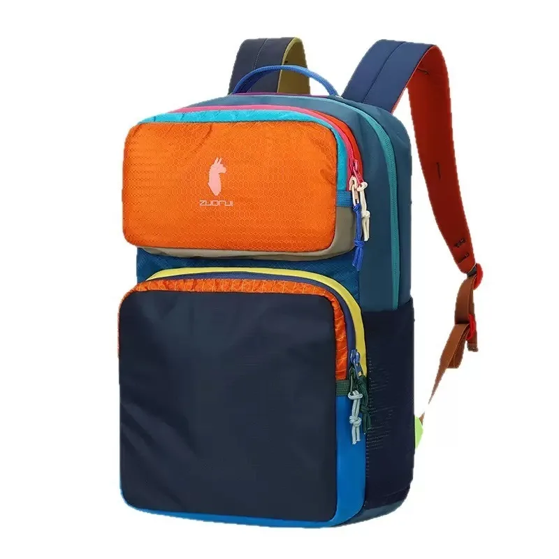 アルパカロボット ドーパミン ハイキングバッグ レジャーバックパック アウトドア旅行 コントラストバックパック 軽量バックパック