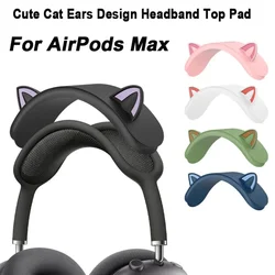 Silicone Headband Cover Decorative lovely Cat Ears Design Headband Protector Suitable for AirPods Max Headphone Accessories