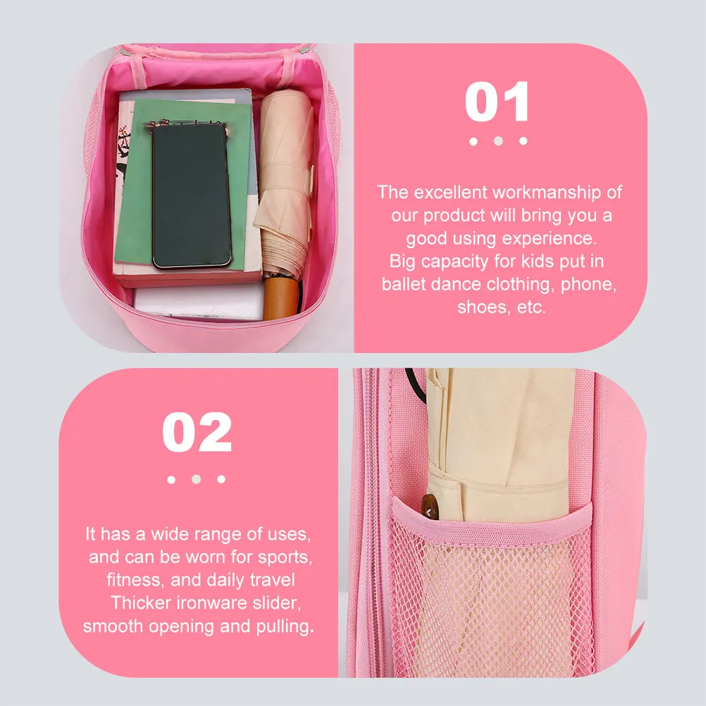 

Прекрасный детский рюкзак для балета и танцев из прочной нейлоновой ткани, большой вместимости, для обуви, одежды, телефона, школы, спорта, путешествий