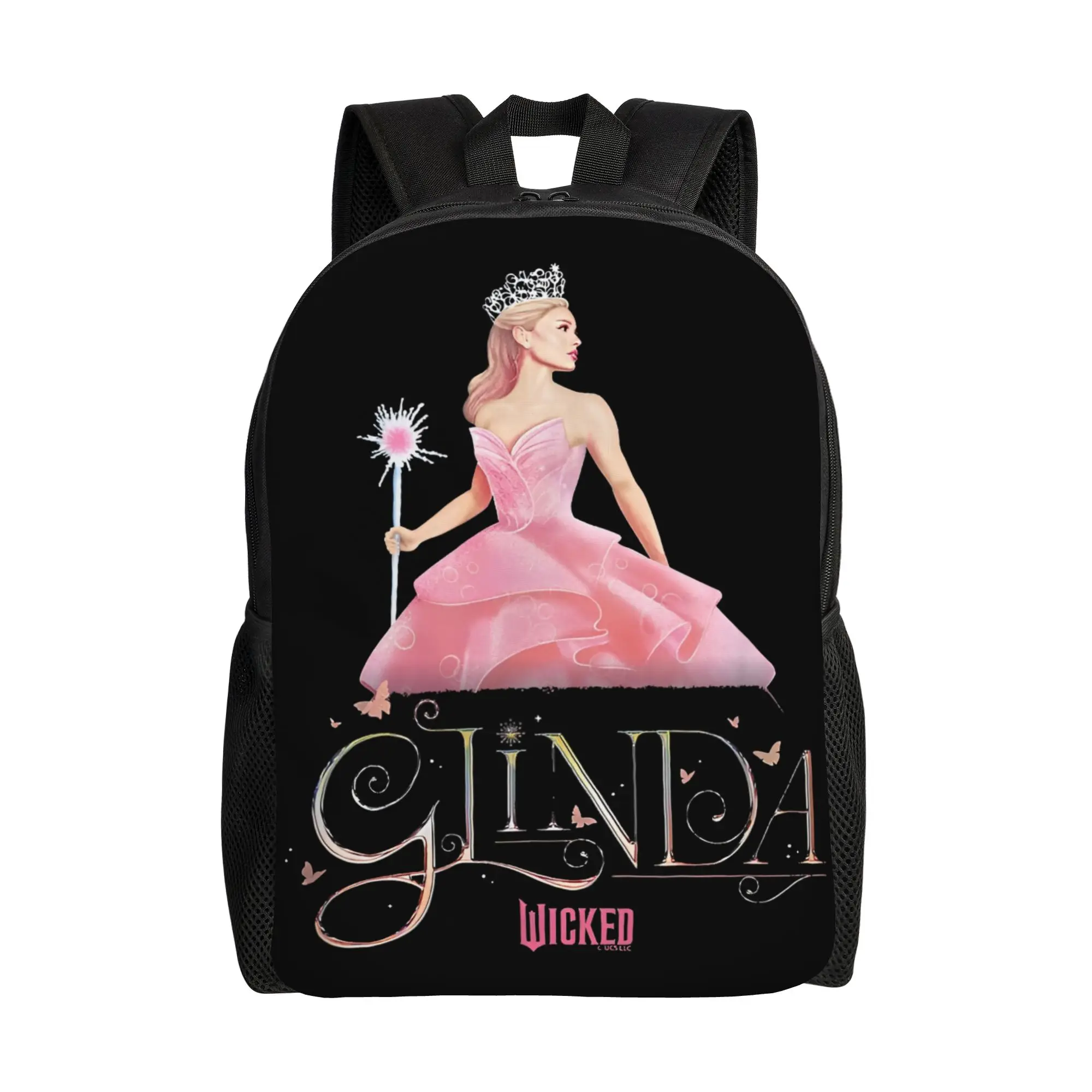 

Стильный рюкзак Wicked Glinda Elegant Good Witch с карманом, для старшей школы, работы, с магическим дизайном, для мужчин и женщин, сумка для ноутбука через плечо