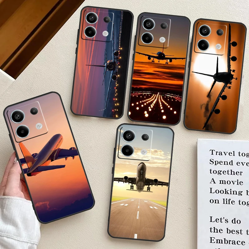 

Airplane Plane Aircraft Case For Redmi Note 13 Pro Plus 12 11 10 9 Pro 9S 10S 11S 12S 10A 9C 10C 12C 13C Back Cover