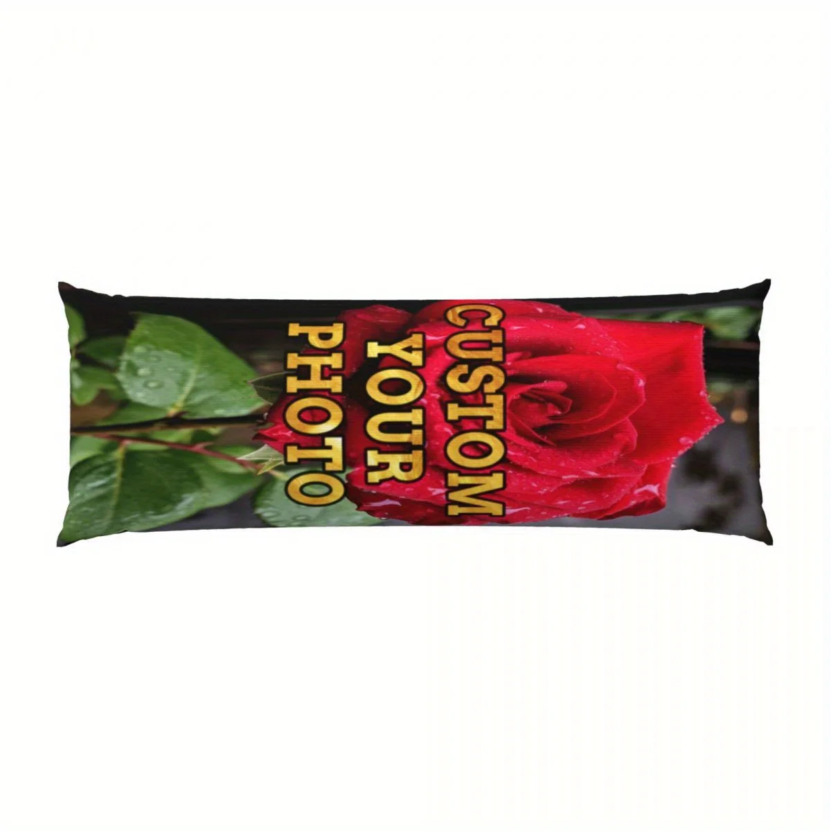 20 inch x 54 inch custom photo pillow cover with personalized double-sided printing, retro style zipper pillowcase suitable for