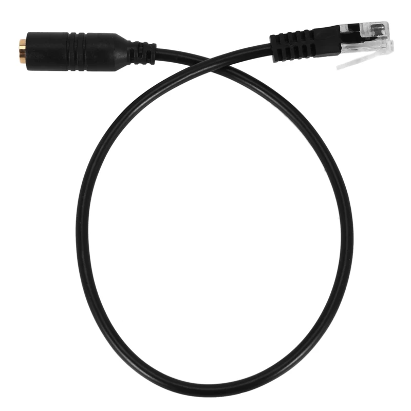 Conector de enchufe de 3,5mm a RJ9 para auriculares de iPhone a Cable adaptador de teléfono de oficina de Cisco