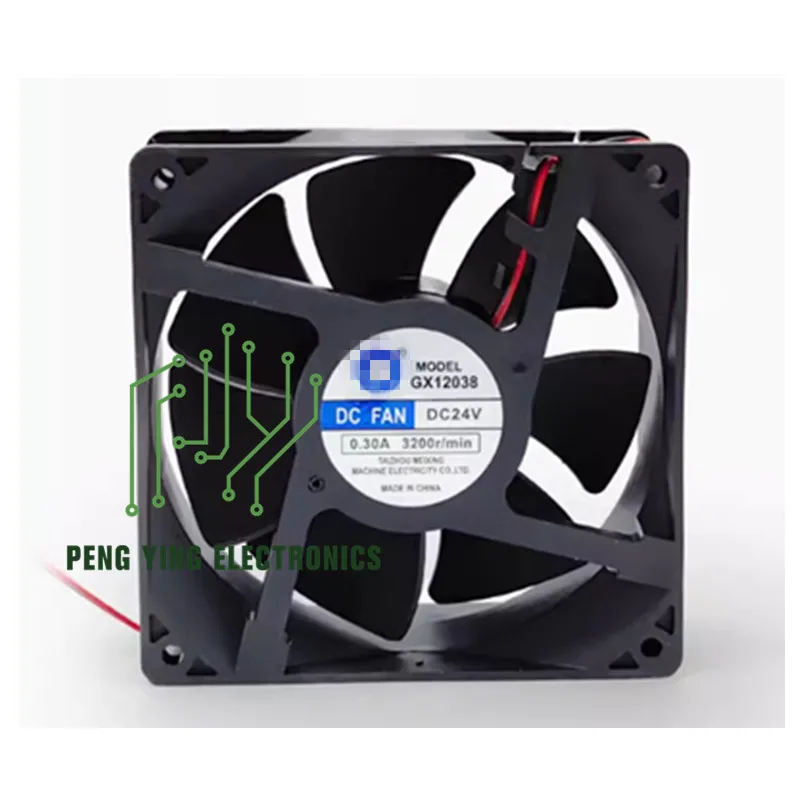 

1PCS 100%NEW Inverter welding machine DC cooling fan 12038 GX12038 DC24V volume 120*120*38MM 12cm fan electronic components