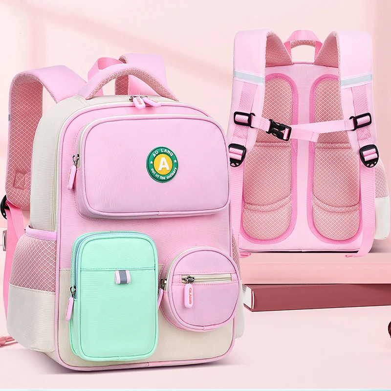 

Школьная сумка Детский рюкзак водонепроницаемый для дошкольников 6–18 лет Защита позвоночника Уменьшает нагрузку Большая вместимость