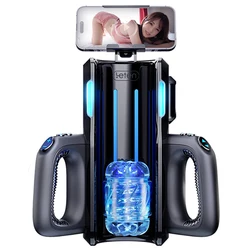 Automatic Telescopic Masturbator Powerful Thrusting High Speed Male Masturbation Cup Machine Sex Toy for Men Airplane Cup