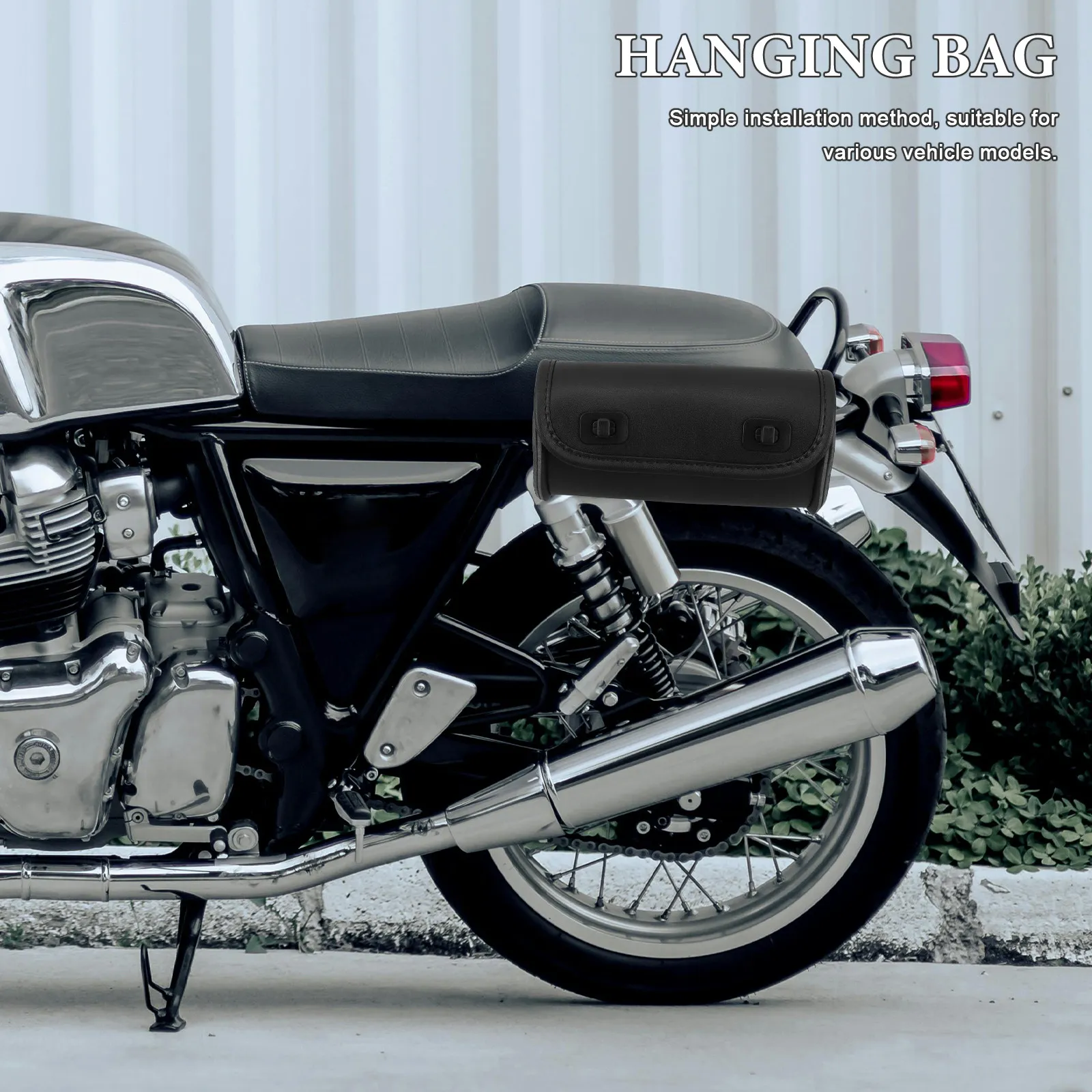 

Mini Retro Motorcycle Bag Vintage Style Waterproof Saddle Bag for Scooter Bicycle Electric Bike Front Rear Mount Side Storage