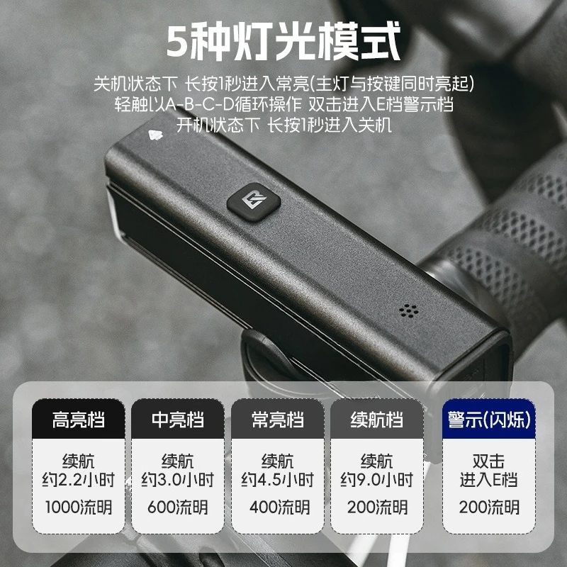 Voice activated bicycle light, headlight night riding flashlight