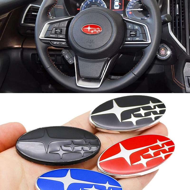 Автомобильный руль, эмблема, наклейка, аксессуары для Subaru STI Forester Impreza Legacy Outback XV BRZ WRX Tribeca
