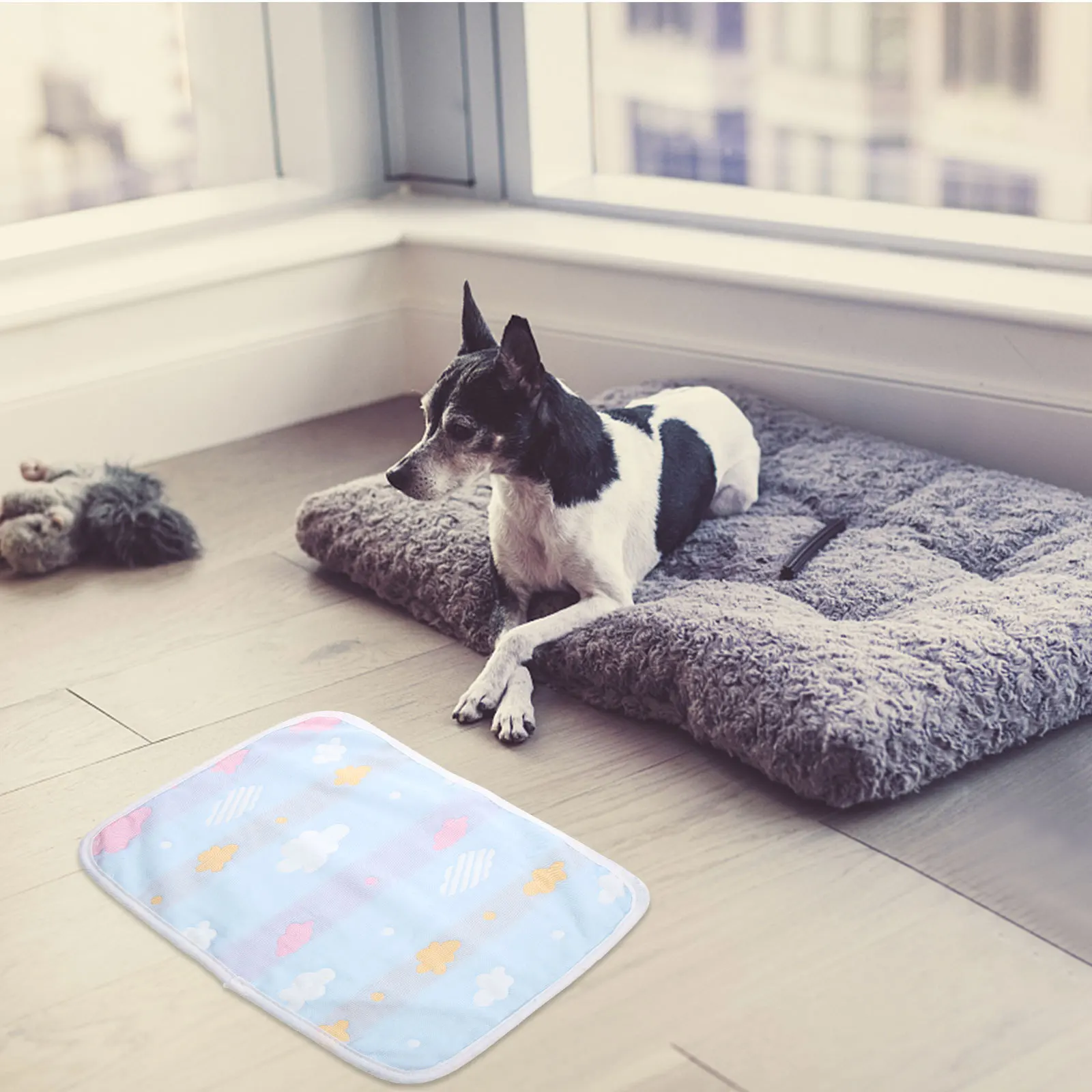 وسادة سرير أطفال بنمط لطيف قابلة للغسل للأطفال الصغار لحماية التبول، حصيرة ترطيب سلس البول، مرتبة قابلة للتنفس واقية #6