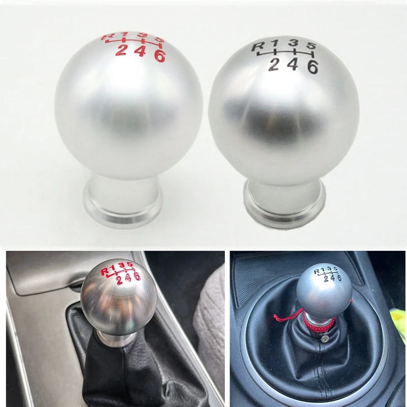 

Car 6 Speed Manual Alloy Gear Shift Knob Shifter Handball For MAZDA 3 5 6 8 Axela Atenza MX-5 MX5 RX-8 CX-5 CX5 CX-7 CX7 CX-9