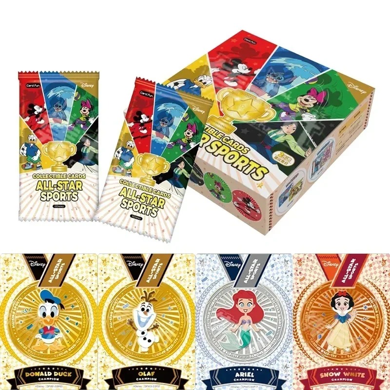 

Genuine Disney All Star Sports Card Series Stitch Mickey Happy Party Animation Character Collectible Cards Toys Gifts