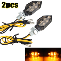 Motorcycle Turn Signal LED Lights High Brightness Autocycle Turn Signal Indicators Bulb Motorbike Amber Blinker Strobe Lamp
