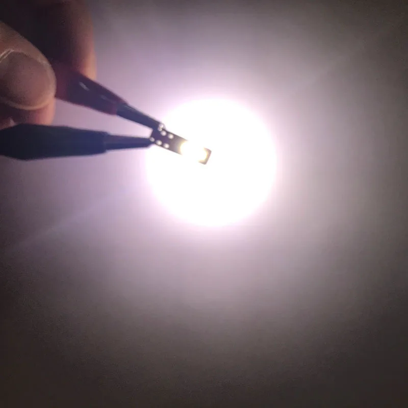 10 قطعة السوبر مشرق CSP 2SMD السيارات أداة مصباح W5 T5 LED لوحة القيادة الاحترار مؤشر للسيارة الداخلية حالة جديدة W3W W1.2W