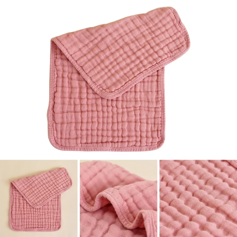 Baby Muslin Burp Cloths Pure Cotton Washcloths 6 Layers  Absorbent Soft Towel Gauze Facecloth Saliva Towel Feeding Stuff