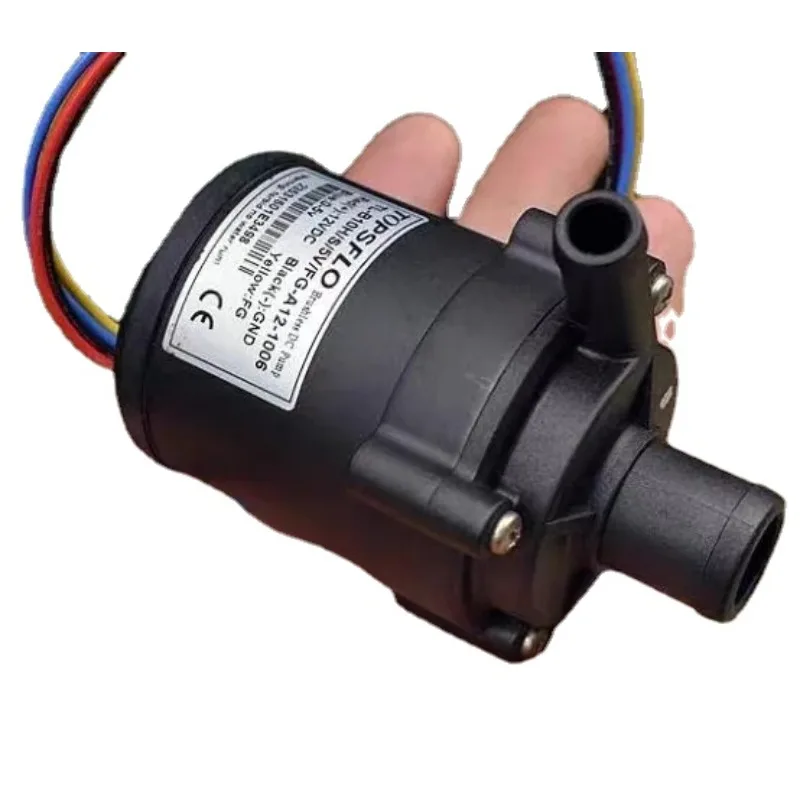 TOPSFLO DC 12V Small Mini Brushless Water Pump Submersible Impeller Centrifugal Pump Large Flow Support PWM Speed Regulation