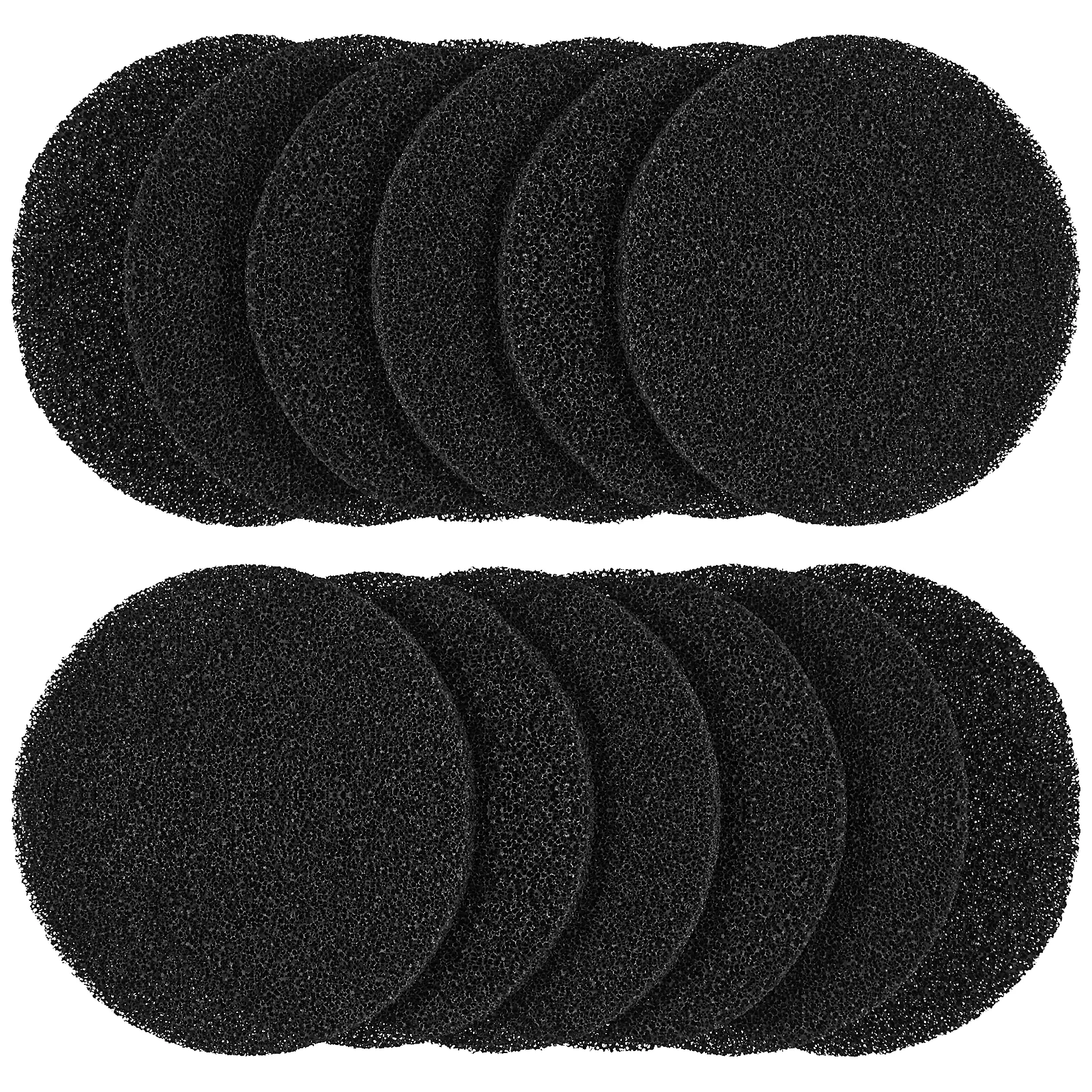 12Pcs Compost Bin Filters sponge filter for Kitchen Compost Bin Activated Charcoal Round Reusable  Replacement Compost Filters