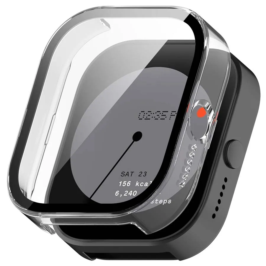 For CMF Watch Pro Case Bumper Protective Cover Shell + Tempered Glass Screen Protector For CMF by Nothing Watch Pro Accessories