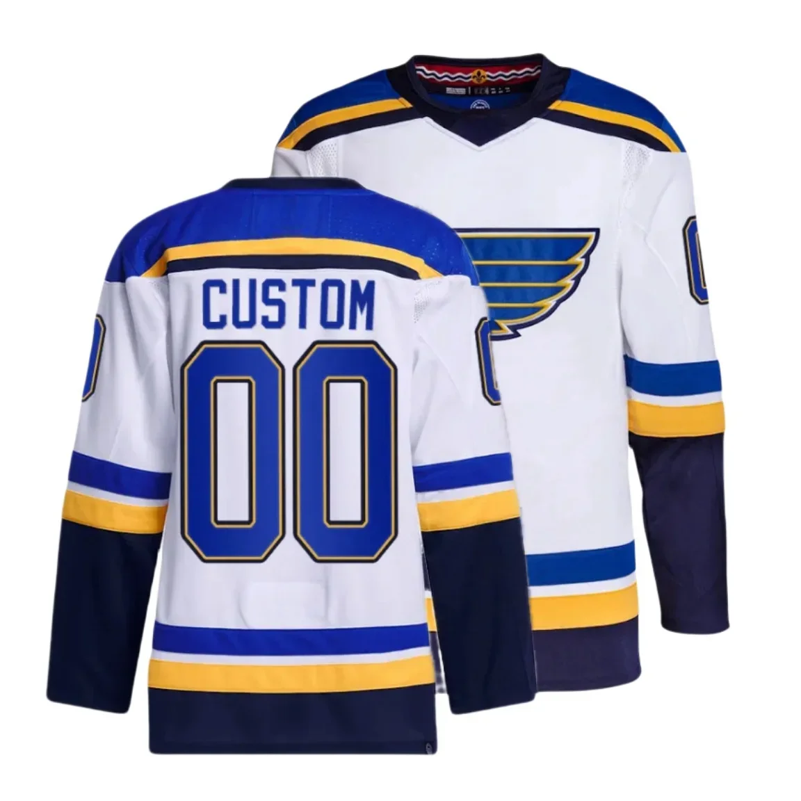 Maillot de hockey sur glace personnalisé pour homme, St. Louis, Binnington, Robert Thomas, Jake Neighours, Kyrou S, #50, #18, #63, #25