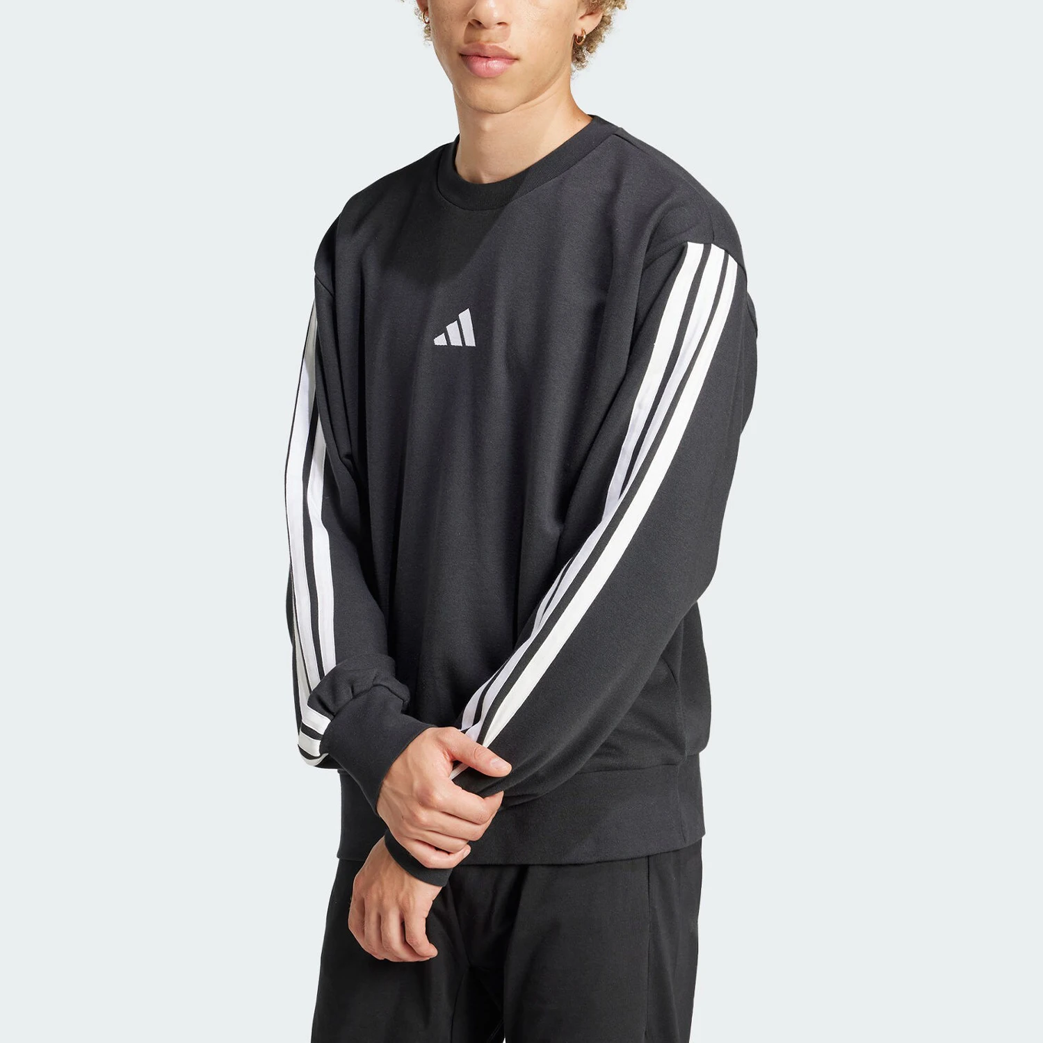 

Adidas Official Authentic M 3S FT SWT Men's Long Sleeve Hoodie JE6372