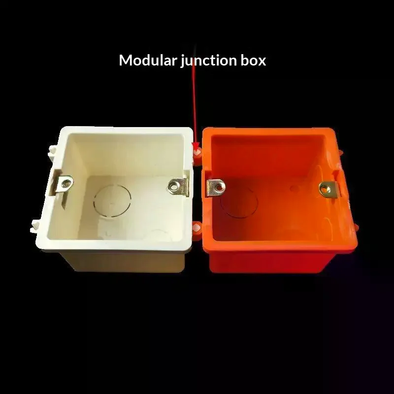 86 Type PVC Electrical Junction Box Assemble Design Sturdy Structure For Home Renovation Commercial Electrical Wiring