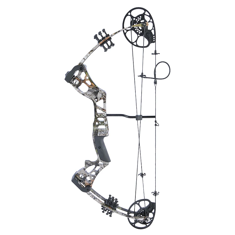 Archery Compound Bow for Hunting CNC Aluminum Alloy One-piece Frame Design Bow Riser 15-45lbs 70% Left-off High-strength Bow