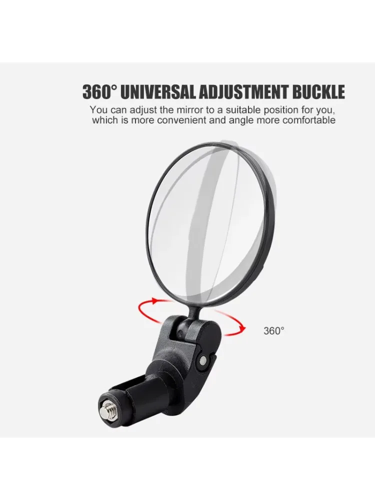 AliExpress Round Foldable Motorcycle Handle Bar End Mirrors Universal Motorbike Bike Side Rear View Mirrors Safe Cycling Accessories