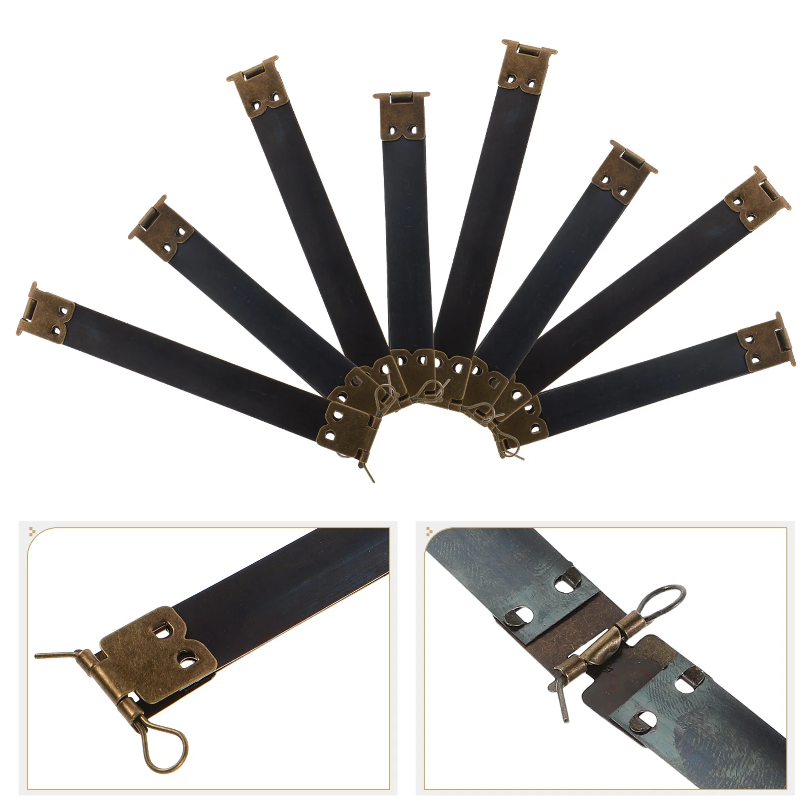 

20Pcs Metal Bag Clasps 12Cm 10Cm Spring Snap Closures for Purse Wallet DIY Handbag Frame Buckle Hardware Craft Sewing Projects