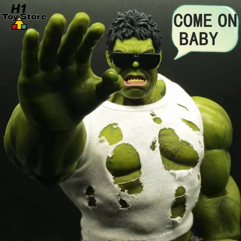 Figura de Acción de Hulk Inteligente con Gafas de Sol, Avengers Endgame, Modelo Articulado en Atuendo Informal, Juguete Coleccionable, Regalo para Niños