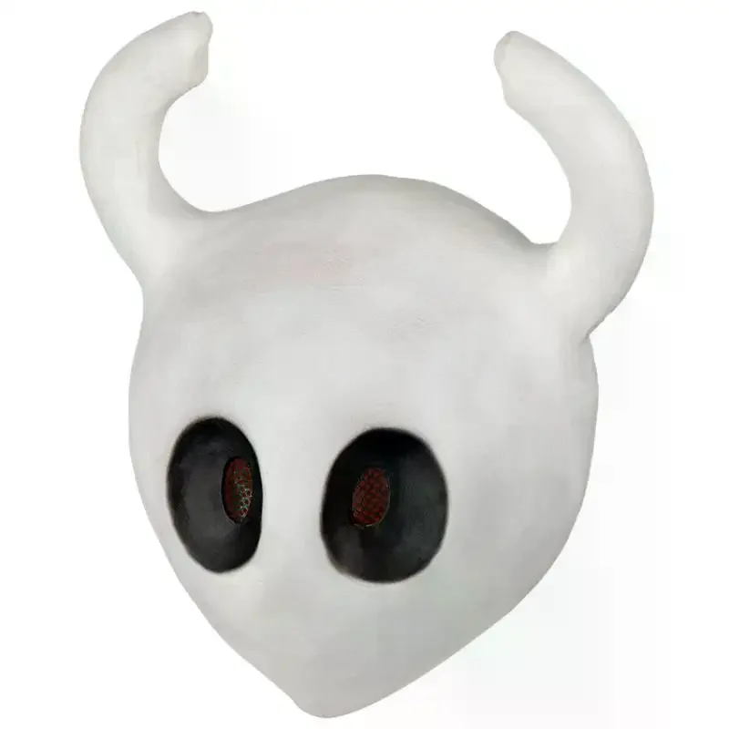 Maska lateksowa Hollow Knight - Hełm do cosplayu, maska na Halloween, rekwizyty do kostiumów przygodowych, przebranie
