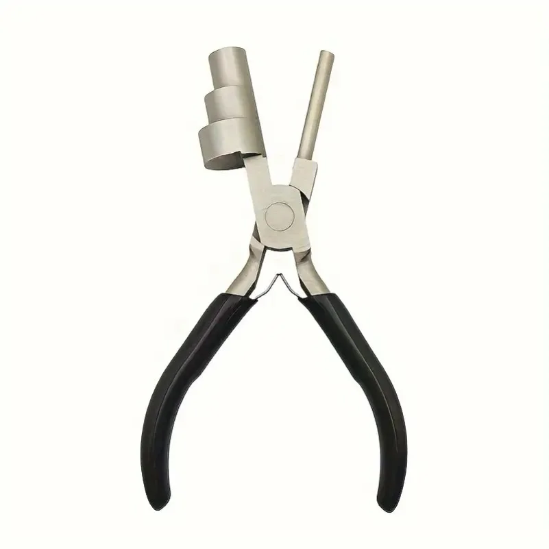 Three-section pliers, small head three-section round multi-functional round mouth pliers DIY hand-wound pliers jewelry making
