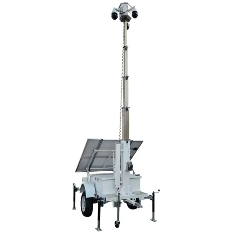 Solar trailer Mobile power supply system Lifting monitoring vehicle