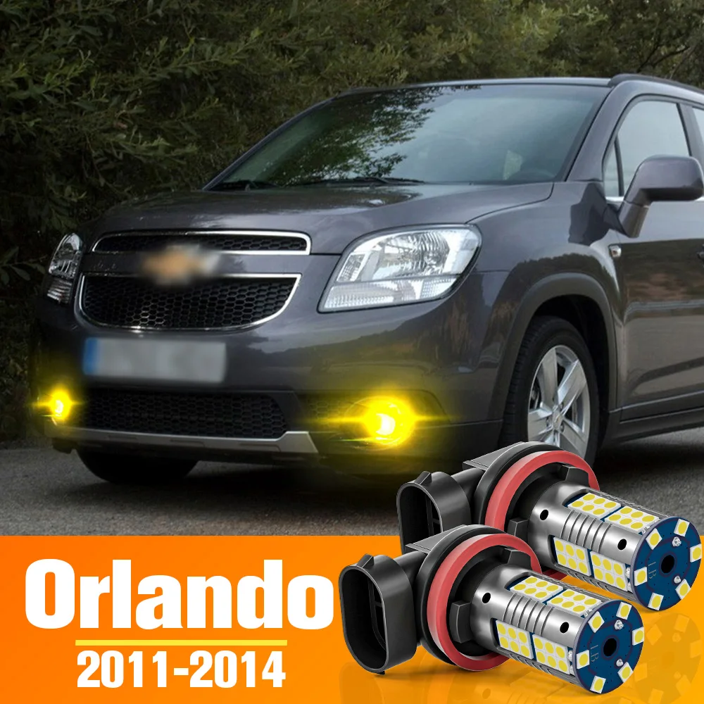 2pcs LED Front Fog Light Bulb Accessories For Chevrolet Orlando 2011-2014 2012 2013