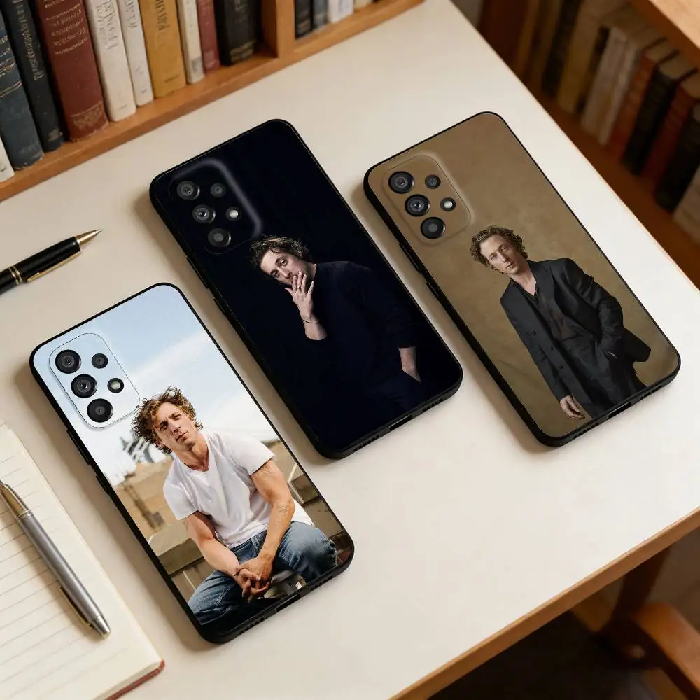 Jeremy A-Allen W-White  For Samsung Galaxy A13,A21s,A22,A31,A32,A52,A53,A71,A80,A91 Soft Black Cover