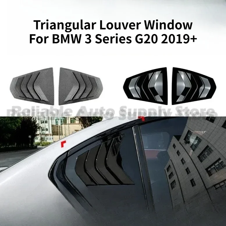 

Triangular Louver Window For BMW 3 Series G20 320i 325i 330i 2019+ Decal Stylish Car Modification Wrap Auto Accessories