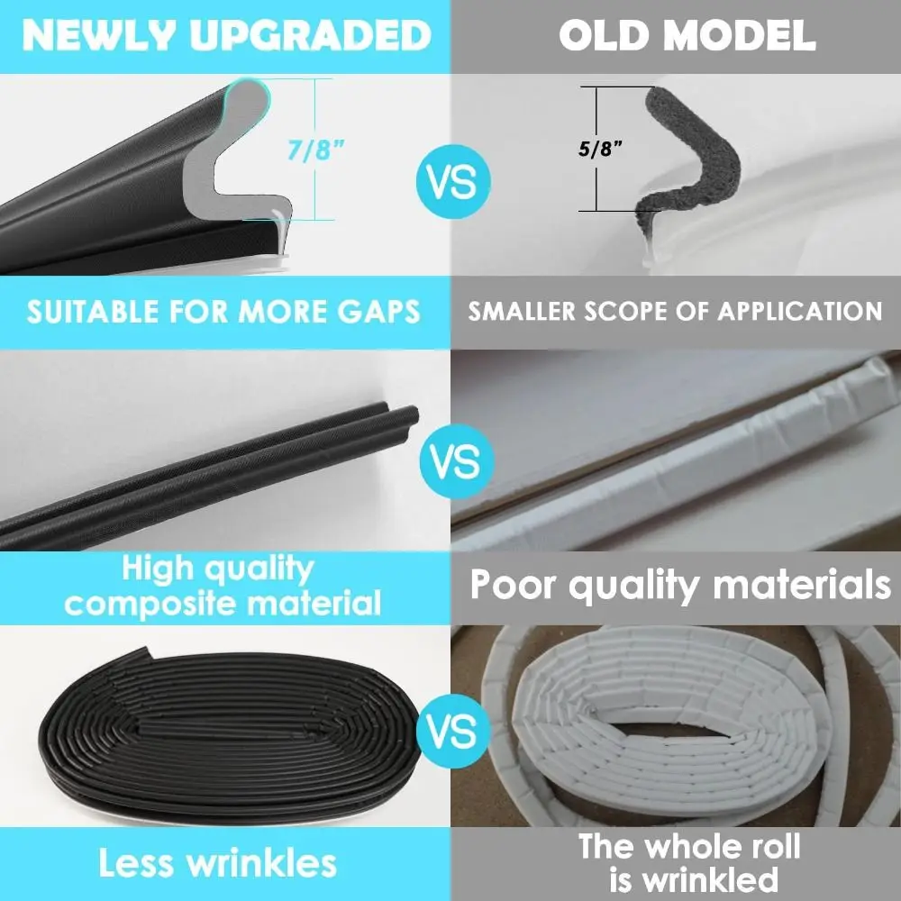 Sound Proof Weather Stripping Self-Adhesive Draft Stopper Door Seal Insect Prevention Poam Sound Proof Strips Window