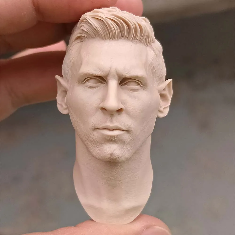 

1/6 Die Cast Resin Picture Model Assembly Kit Leo Messi Head Carving (55mm) Unpainted Free Shipping