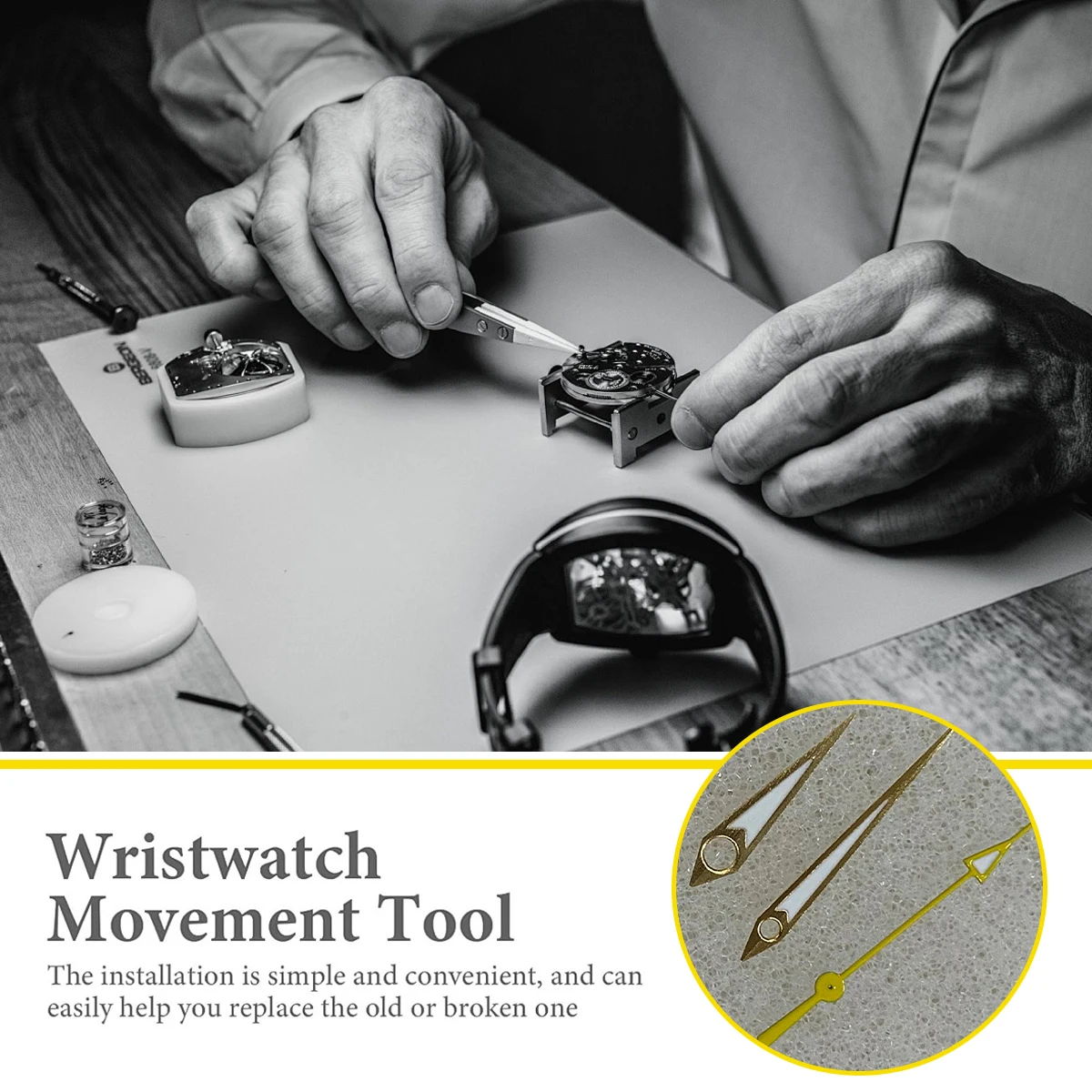 Watch Hands For NH35 NH36 Movement GS Luminous Hands Needle Silver Gold New Design Watch Accessories Hands Movement NH35/364R/7S