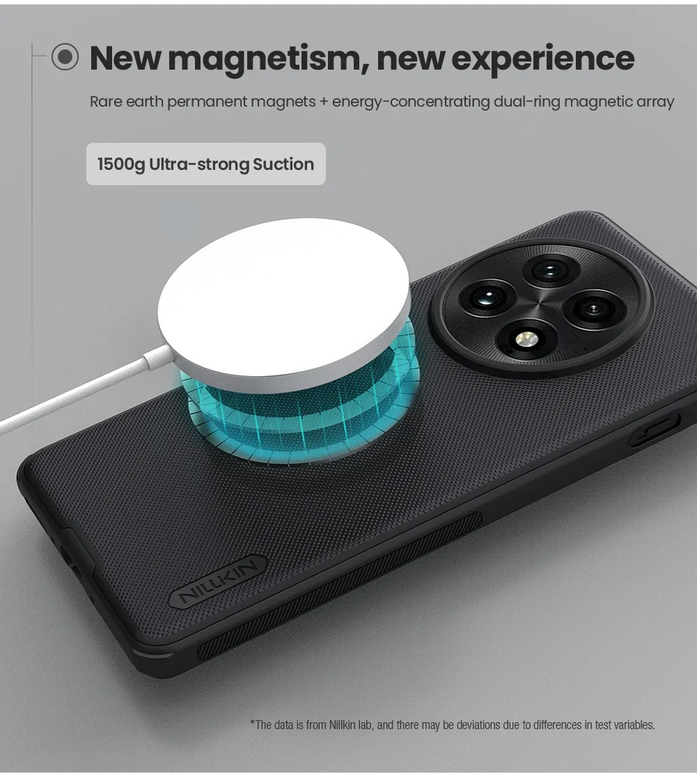 für OnePlus 16 / 15 / 13 5G Hülle Nillkin Super Frosted Shield Ultradünne Harte Magsafe Magnetische Schlanke Weiche Kanten Rückseite – Detail 13